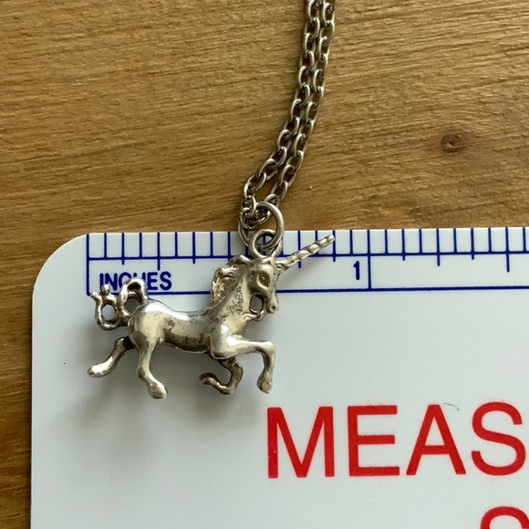 Prancing Unicorn Necklace in Sterling Silver - Picture 5 of 5